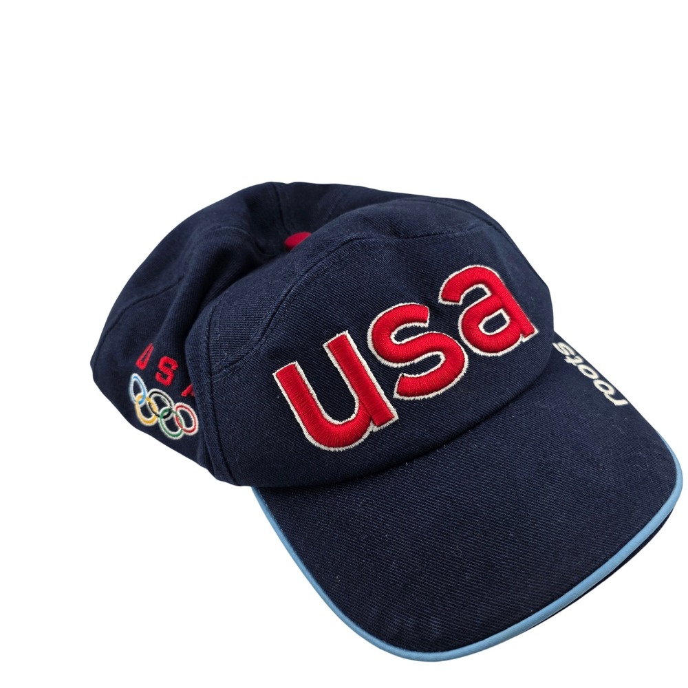 2002 Winter Olympics‎ USA Roots Official Outfitter Navy Blue Baseball Cap Hat